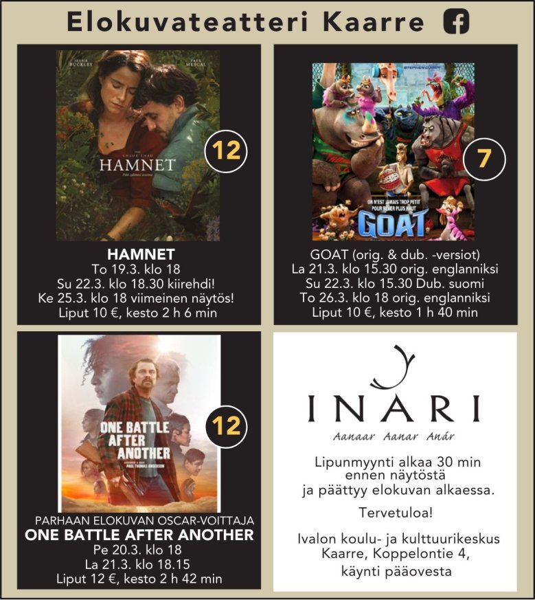 Elokuvateatterin ilmoitus