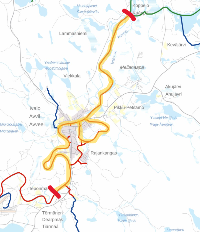 Ivalojoki-Mukkavuopaja moottorikelkkareitti