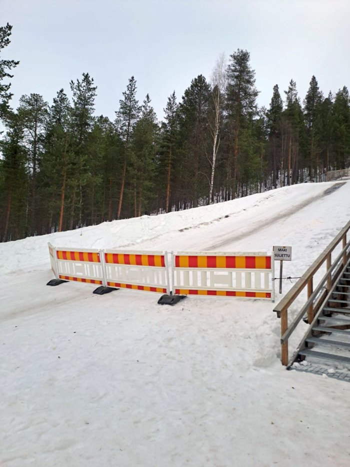 Jänkkävaaran pulkkamäki on suljettu