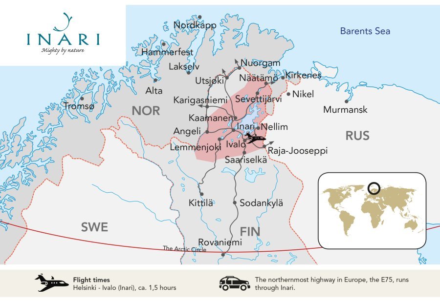 Inari kartalla