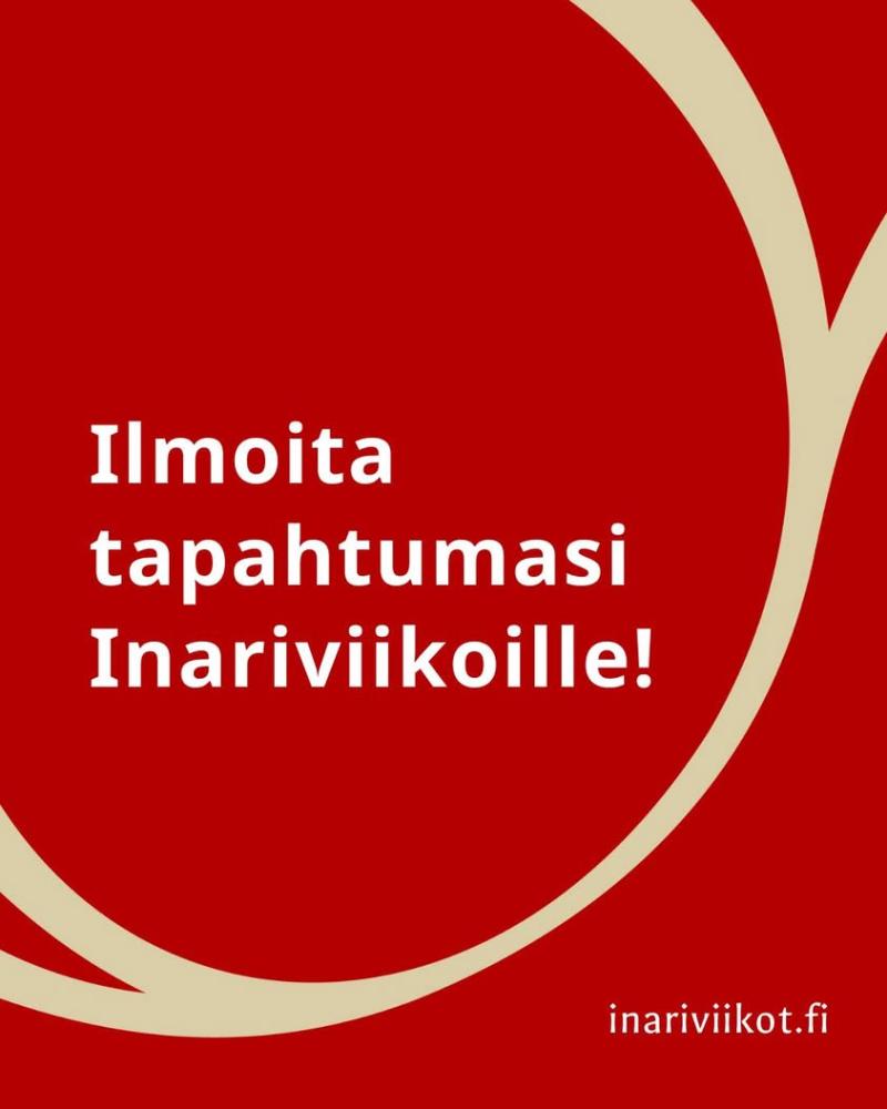 Nyt on aika ilmoittaa oma tapahtumasi Inariviikoille! 😍 Kymmenpäiväinen tapahtumakokonaisuus Inariviikot järjestetään 1...