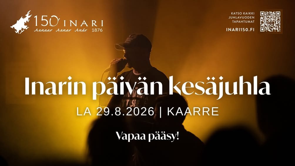 Tervetuloa viettämään Inarin päivää Ivalon koulu- ja kulttuurikeskus Kaarteeseen lauantaina 29.8. klo 12–16! Luvassa on...