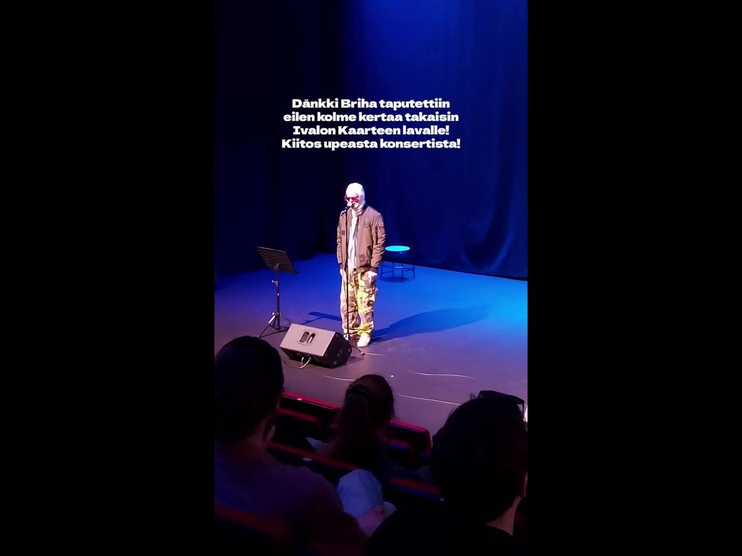 Kiitos @Dänkkibriha Lapin salot samoo -kiertueen konsertista eilen Ivalon koulu- ja kulttuurikeskus Kaarteessa! Hurmasit...