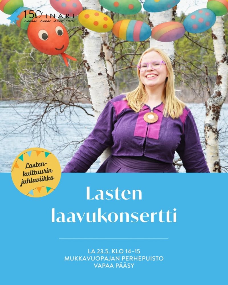 Lasten laavukonsertti ja Jykä-kivikäärmeen maalausta HUOMENNA lauantaina Mukkavuopajan perhepuistossa Ivalossa lauantai...