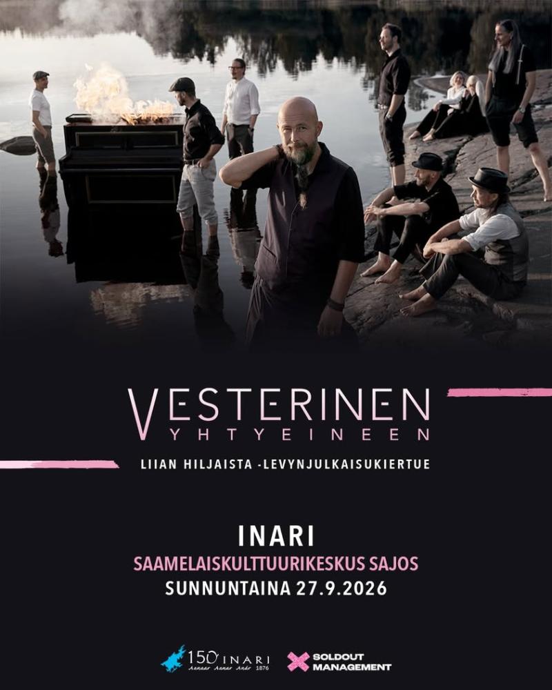 Vesterinen Yhtyeineen esiintyy huomenna sunnuntaina 27.9. Sajoksessa! 😍🎶 Tässä tietoa konserttiin saapuville: ▪️ Kons...