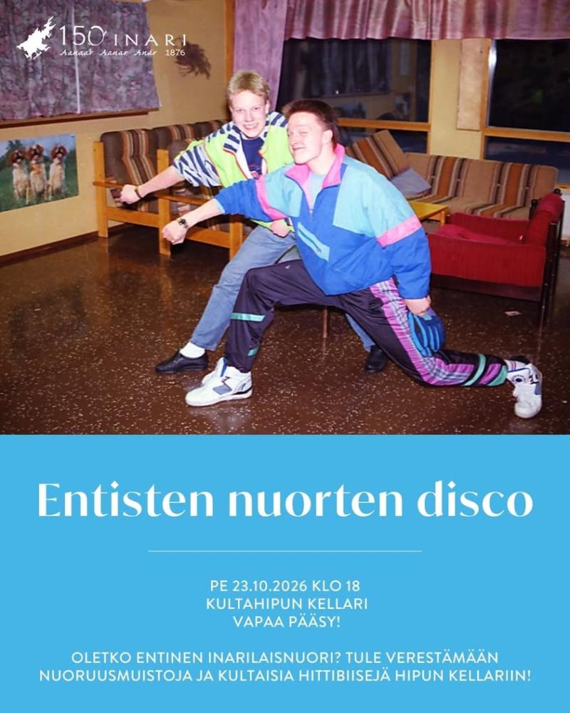 Oletko entinen inarilaisnuori? Muistatko, miten Hipun kellarissa tanssittiin, hittibiisit soivat ja ilta jatkui aamuun a...
