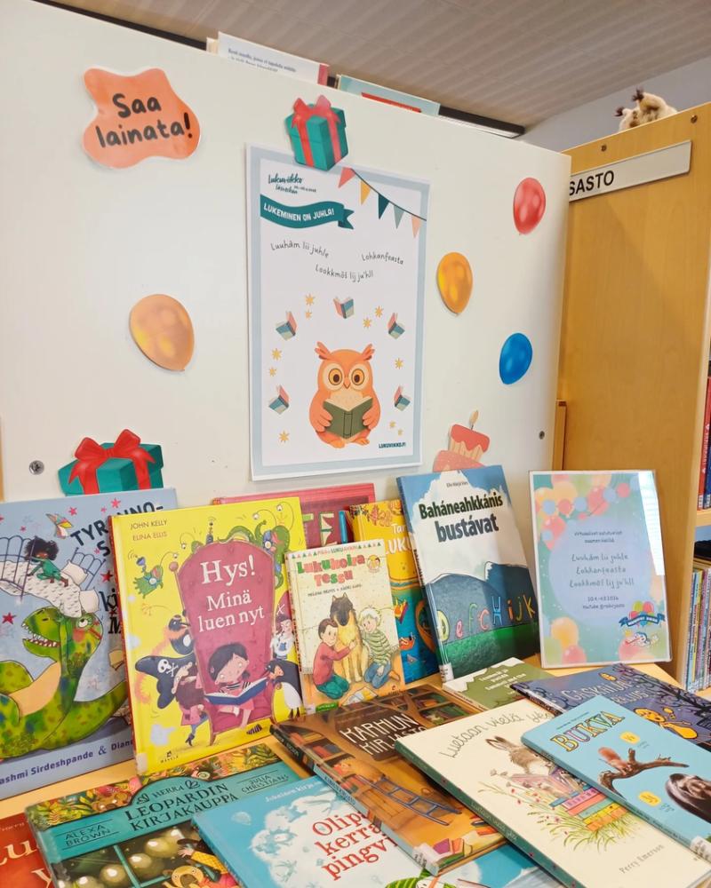 Tällä viikolla vietetään Lukuviikkoa ja Lapin kirjastojen Huhuu!-festareita! 🎉 Lukuviikko on vuosittainen lukemisen ja...