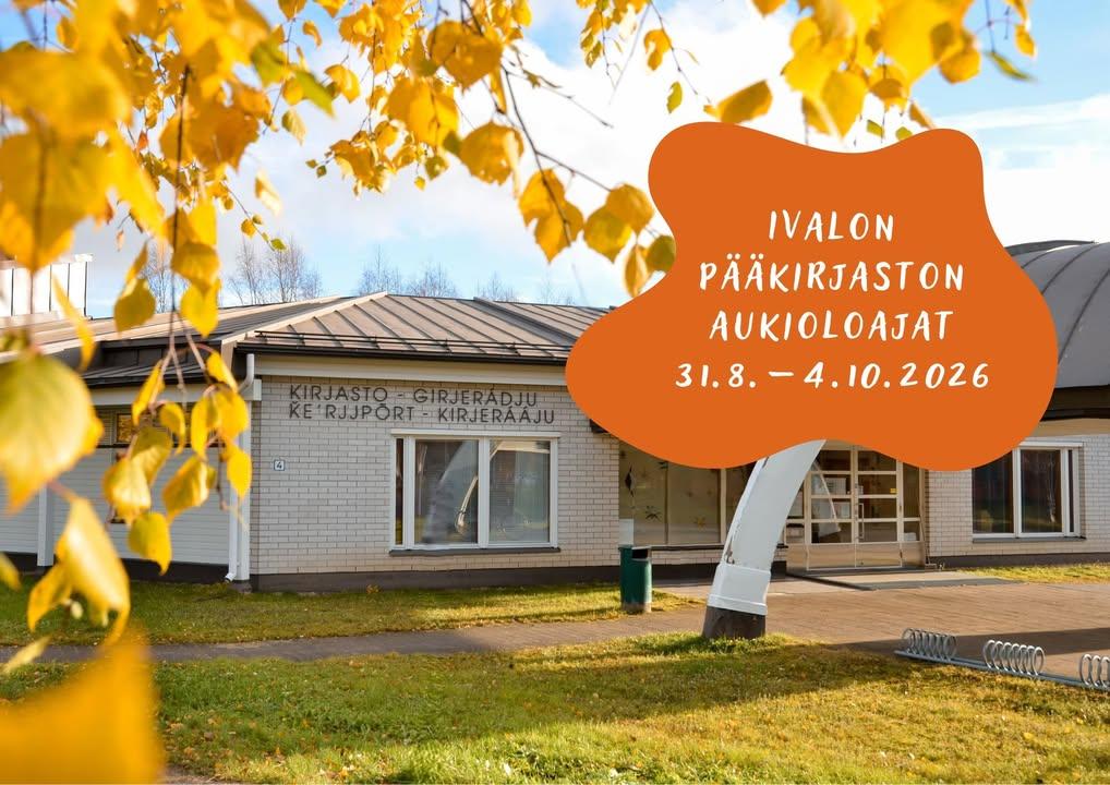 Kesä on kohta ohitse, mutta ei vielä Ivalon pääkirjastossa – kesäaukioloajat jatkuvat nimittäin vielä syyskuun ajan! Pä...