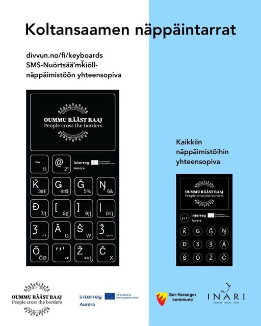 Inarin kunnankirjastosta saa nyt koltansaamen näppäintarroja! Meille on juuri saapunut ilmaiseen jakeluun Inarin kunnan...