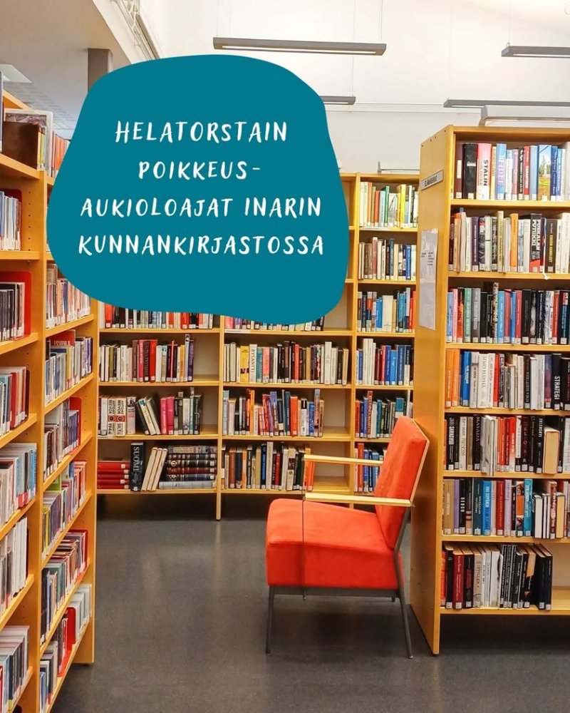 Helatorstain tienoilla on tulossa poikkeuksia Inarin kunnankirjaston toimipisteiden aukioloaikoihin. Katso alta toimipis...
