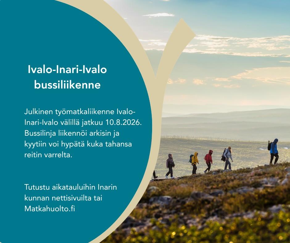Ivalo–Inari-Ivalo joukkoliikenne käynnistyy jällee...