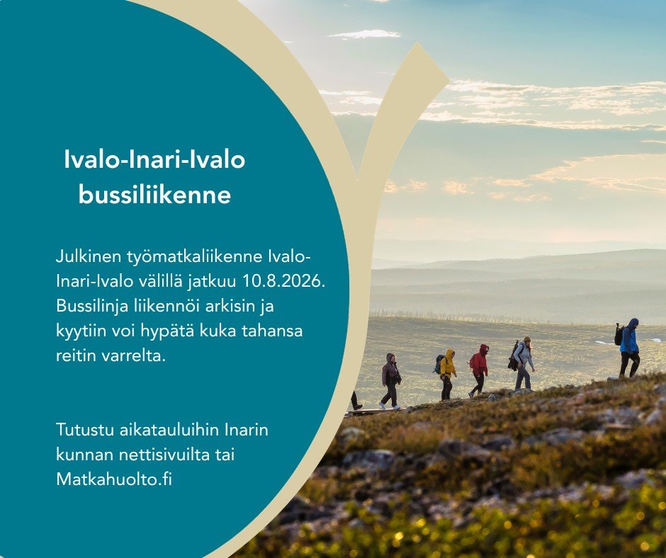 Ivalo–Inari-Ivalo joukkoliikenne on käynnistynyt j...