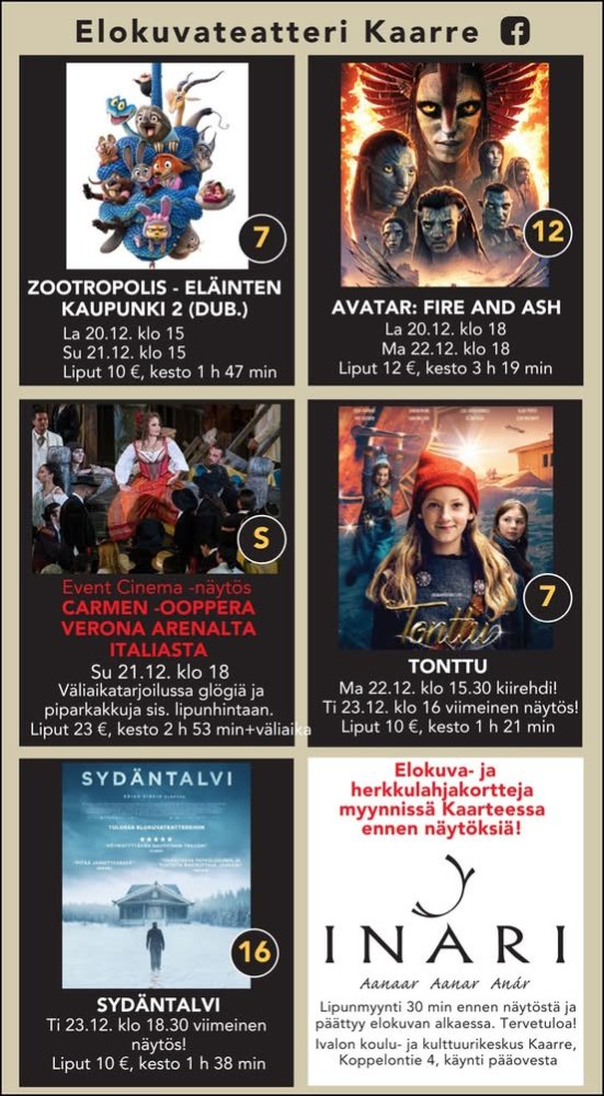 Ivalon Elokuvateatteri Kaarre esittää: ZOOTROPOLIS...