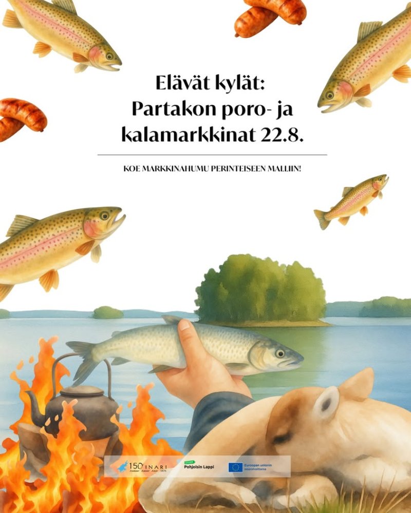 Partakon poro- ja kalamarkkinoilla pääset tutustum...