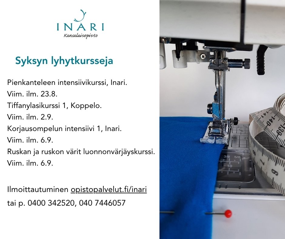 Alkusyksyn lyhytkurssien ilmoittautuminen on jo al...