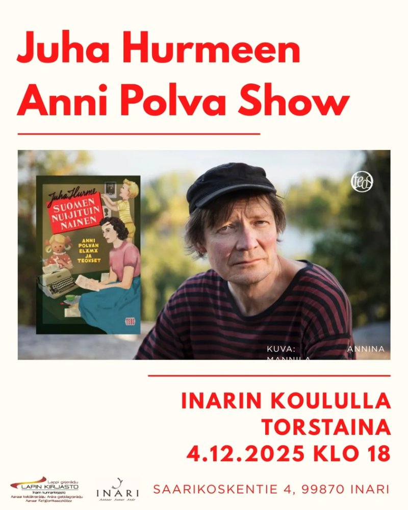 Juha Hurmeen Anni Polva Show Inarin koululla torst...