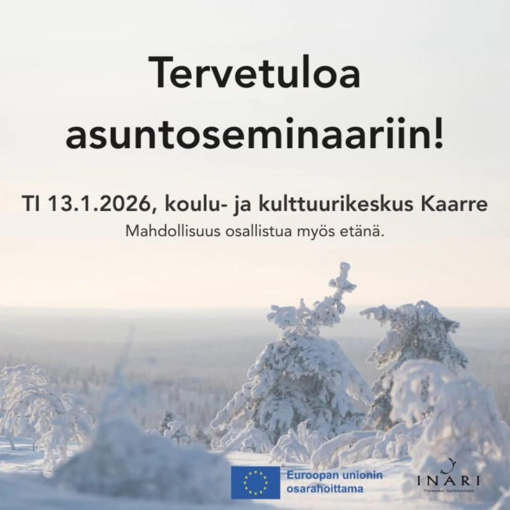 Hei asumisesta ja Inarin asuntotilanteesta kiinnos...