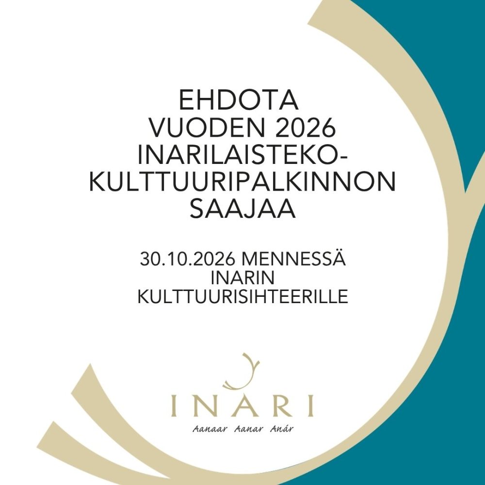 Inarilaisteko 2026 Inarin kulttuuritoimi ottaa vas...