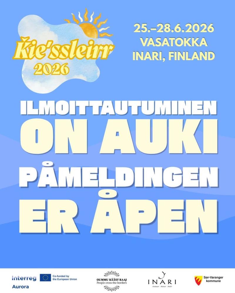 ILMOITTAUTUMINEN AUKI / PÅMELDINGEN ER ÅPEN / REGI...