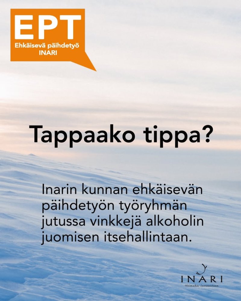 Inarin kunnan ehkäisevän päihdetyön työryhmä julka...