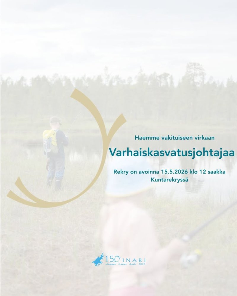 Hakuaikaa varhaiskasvatusjohtajan virkaan on jatke...