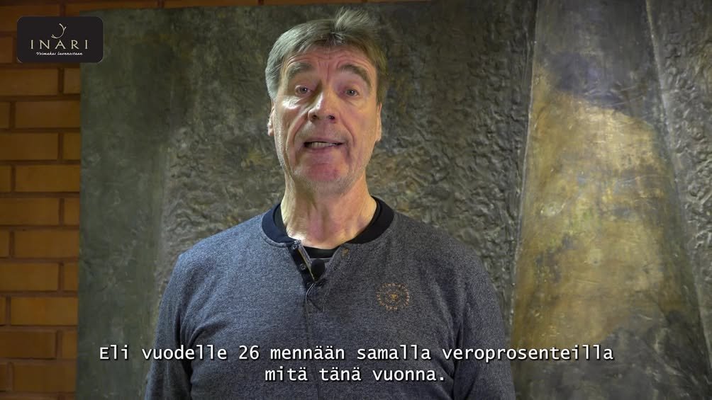 Inarin kunnan valtuuston puheenjohtaja Jari Huotar...