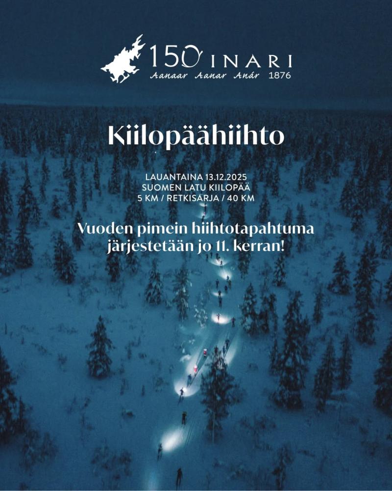 Vuoden pimein hiihtotapahtuma Kiilopäähiihto järje...