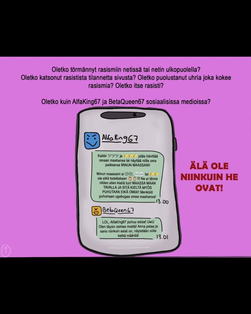 Tällä viikolla vietetään rasisminvastaista viikkoa...