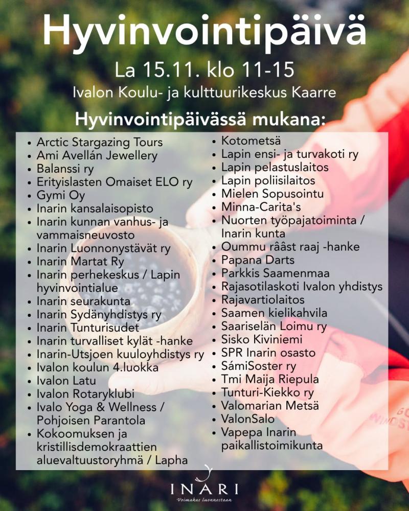 Inarin kunta järjestää kaikille avoimen ja maksutt...