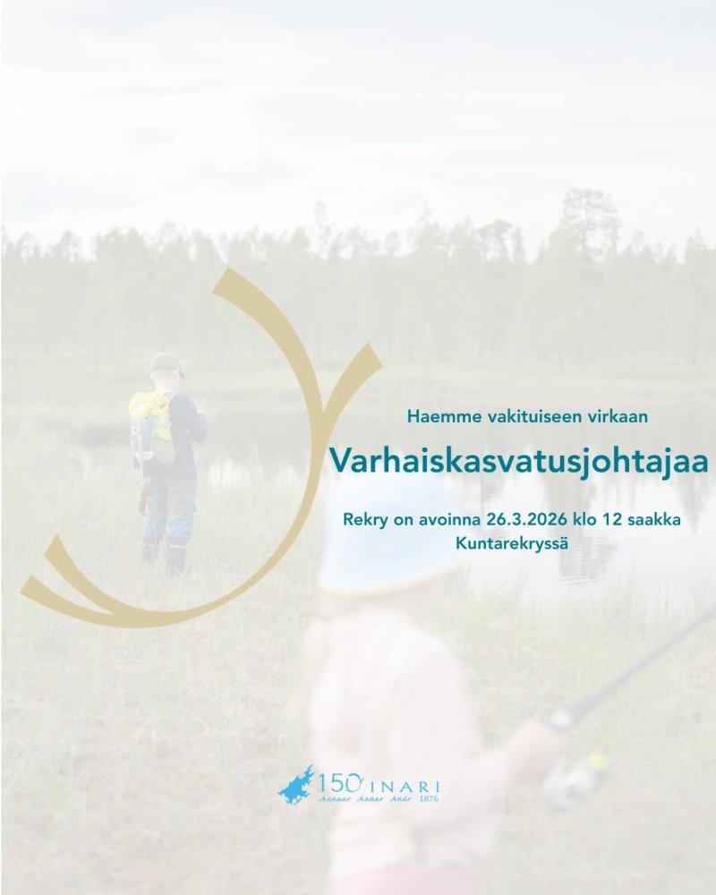 Rekrytoimme varhaiskasvatusjohtajaa vakituiseen vi...