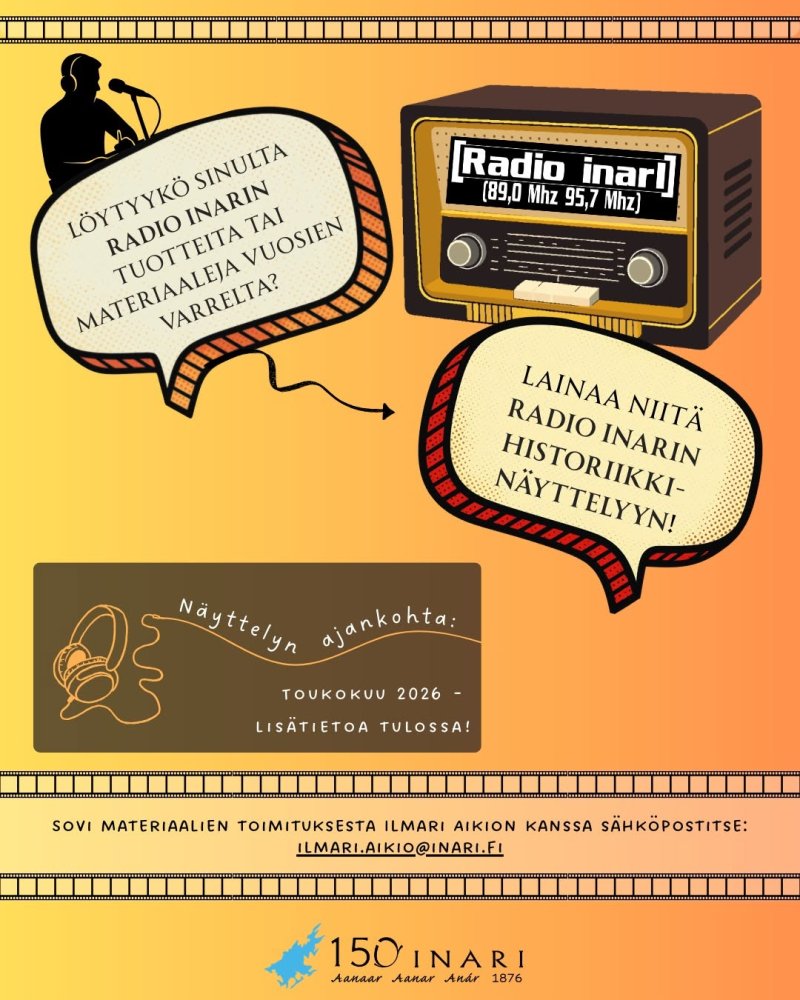 RADIO INARIN NÄYTTELY TULEE! Löytyykö sinulta Radi...