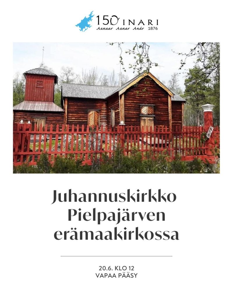 Tervetuloa juhannuspäivän jumalanpalvelukseen Piel...