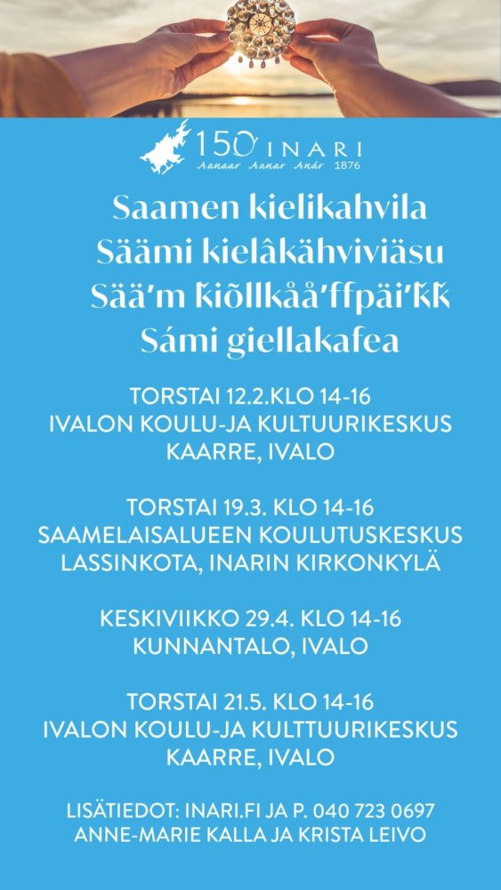 KEVÄÄN 2026 SAAMEN KIELIKAHVILAT Säämi kielâkähviv...