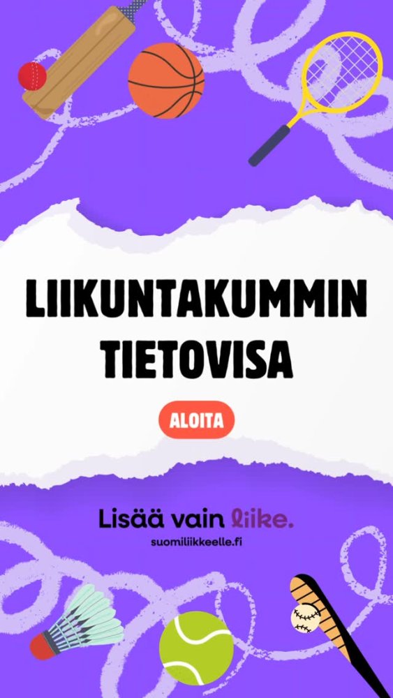 Liikuntakummin tietovisan viimeinen osa! 💡 Kevään ...