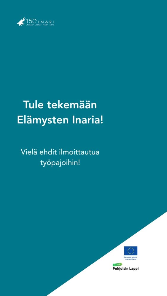Joko olet ilmoittautunut mukaan tekemään elämysten...
