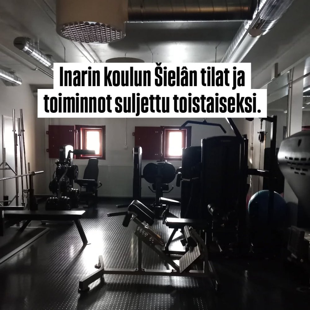 Inarin kirkonkylän koulu Šielâ on toistaiseksi sul...