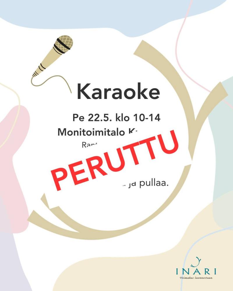 ‼ Huomiselle eli pe 22.5. suunniteltu karaoke Moni...