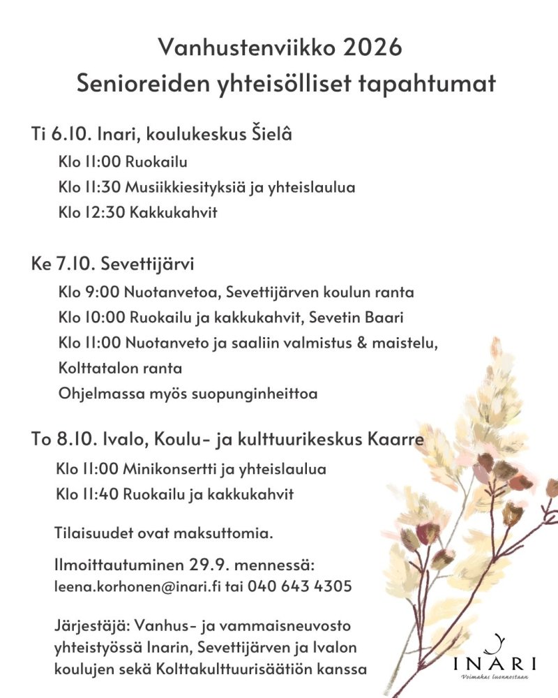 Inarin kunnan vanhus- ja vammaisneuvosto yhteistyö...