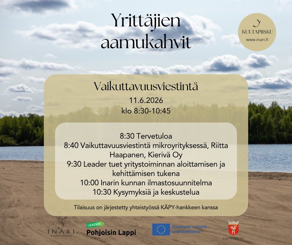 Kevätkauden viimeiset yrittäjien aamukahvit juodaa...