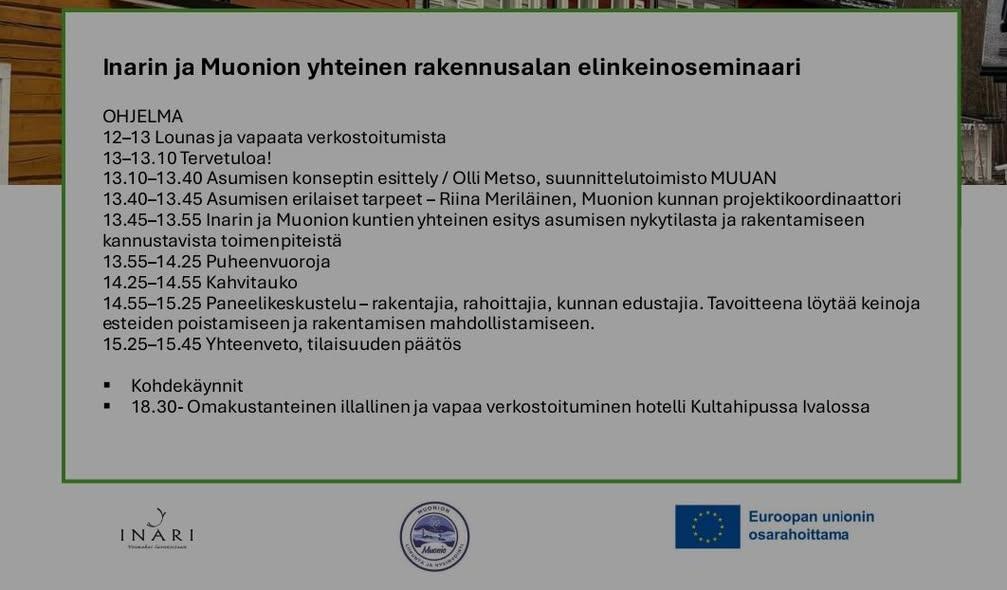 Rakennetaan yhdessä! Inarin ja Muonion yhteisen ra...