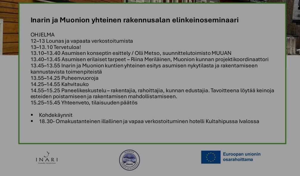 Rakennetaan yhdessä! Inarin ja Muonion yhteisen ra...