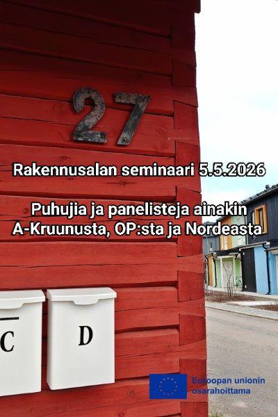 Olethan muistanut ilmoittautua Rakennusalan semina...