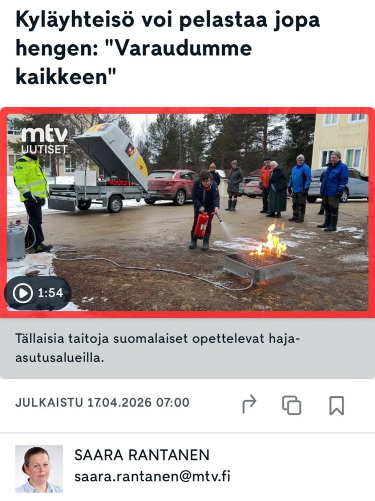 🩵 Inarin turvalliset kylät sai laajasti näkyvyyttä...