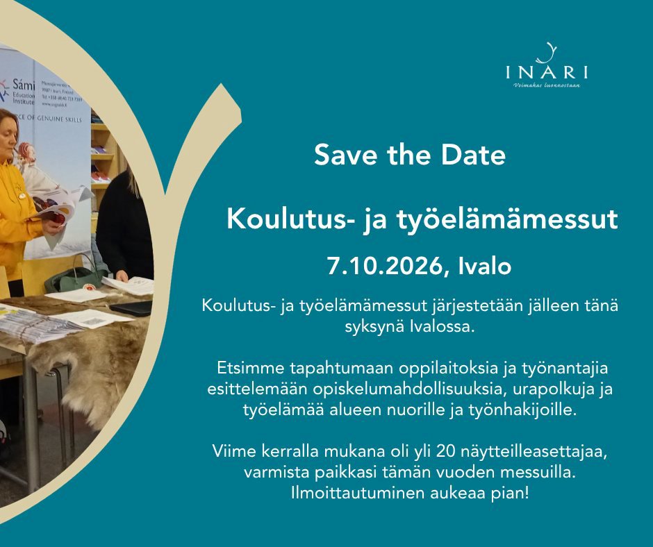 Save The Date! Koulutus- ja työelämämessut järjest...