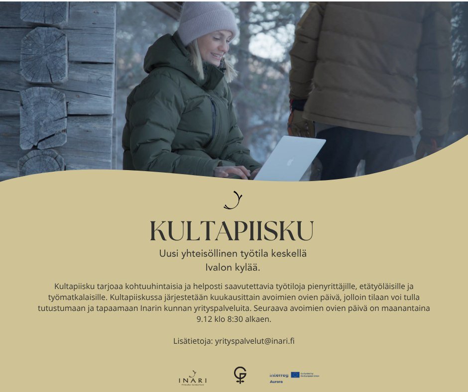 Etsitkö työtilaa Ivalosta - päiväksi, viikoksi tai...