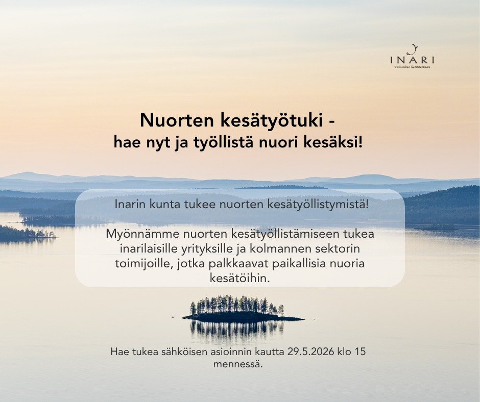 Vielä on muutama päivä aikaa hakea nuorten kesätyö...