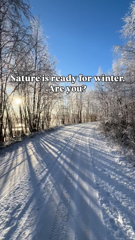 Just like many times before, the first snow landed...