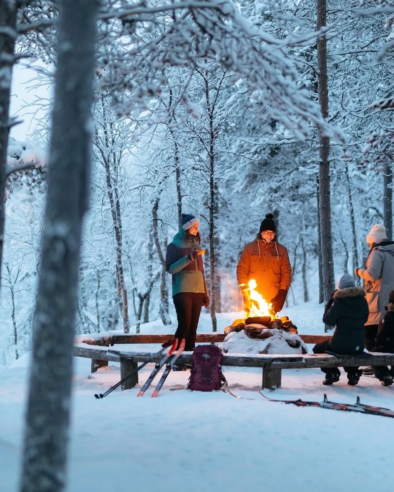 Winter is starting to settle in Lapland. Temperatu...