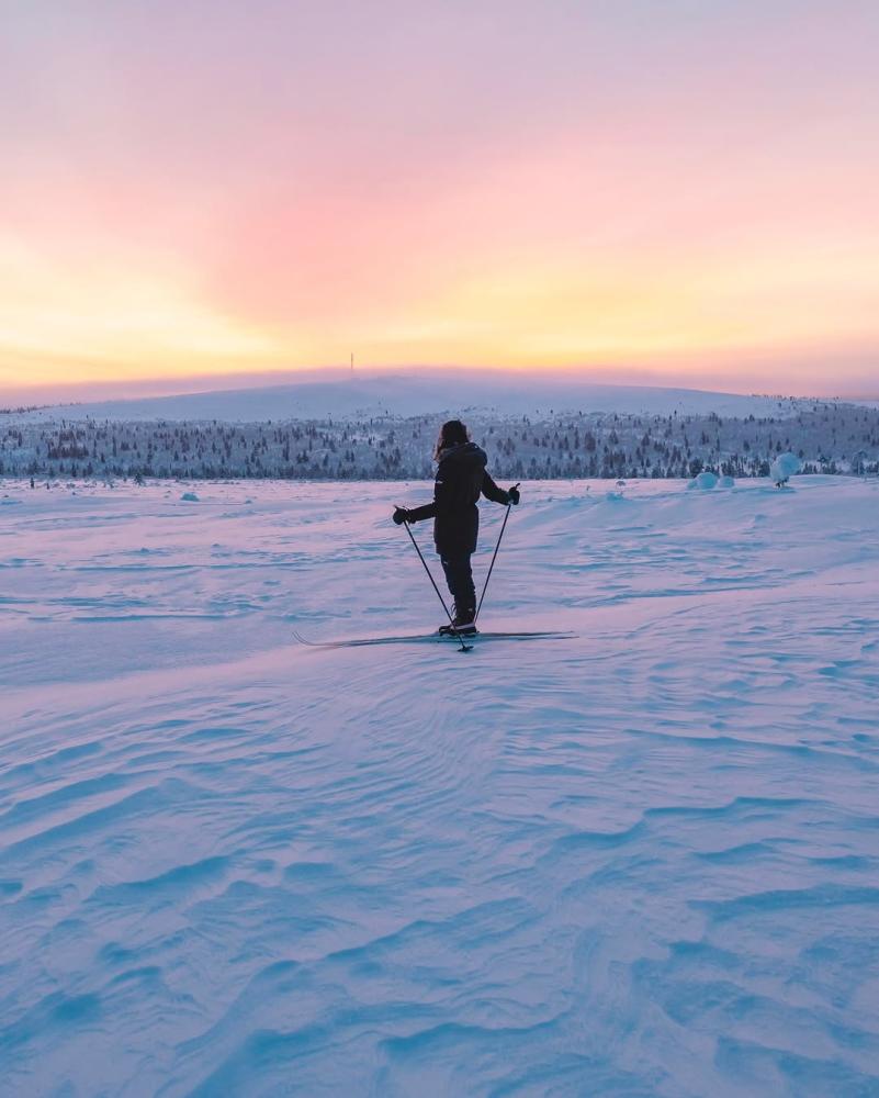 This is how it is when ski tracks carry you throug...