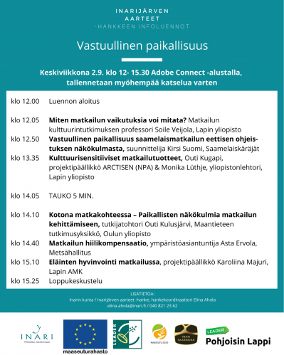 Vastuullinen paikallisuus -infoluennon ohjelma